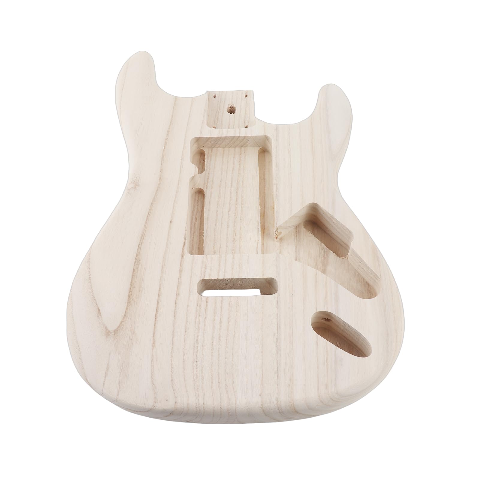 HUIOP Cuerpo de madera pulida tipo guitarra eléctrica de arce con cuerpo de guitarra eléctrica,cuerpo de guitarra baja sin terminar reemplazo cuerpo guitarra eléctrica partes guitarra clásica acústica