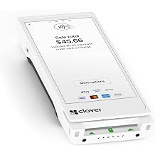 Clover Compact Smart Terminal & POS System [New Clover Account Required Not for Existing Accounts] Setup Required Before Shipping All-in-One Credit Card Reader with Integrated Printer & NFC