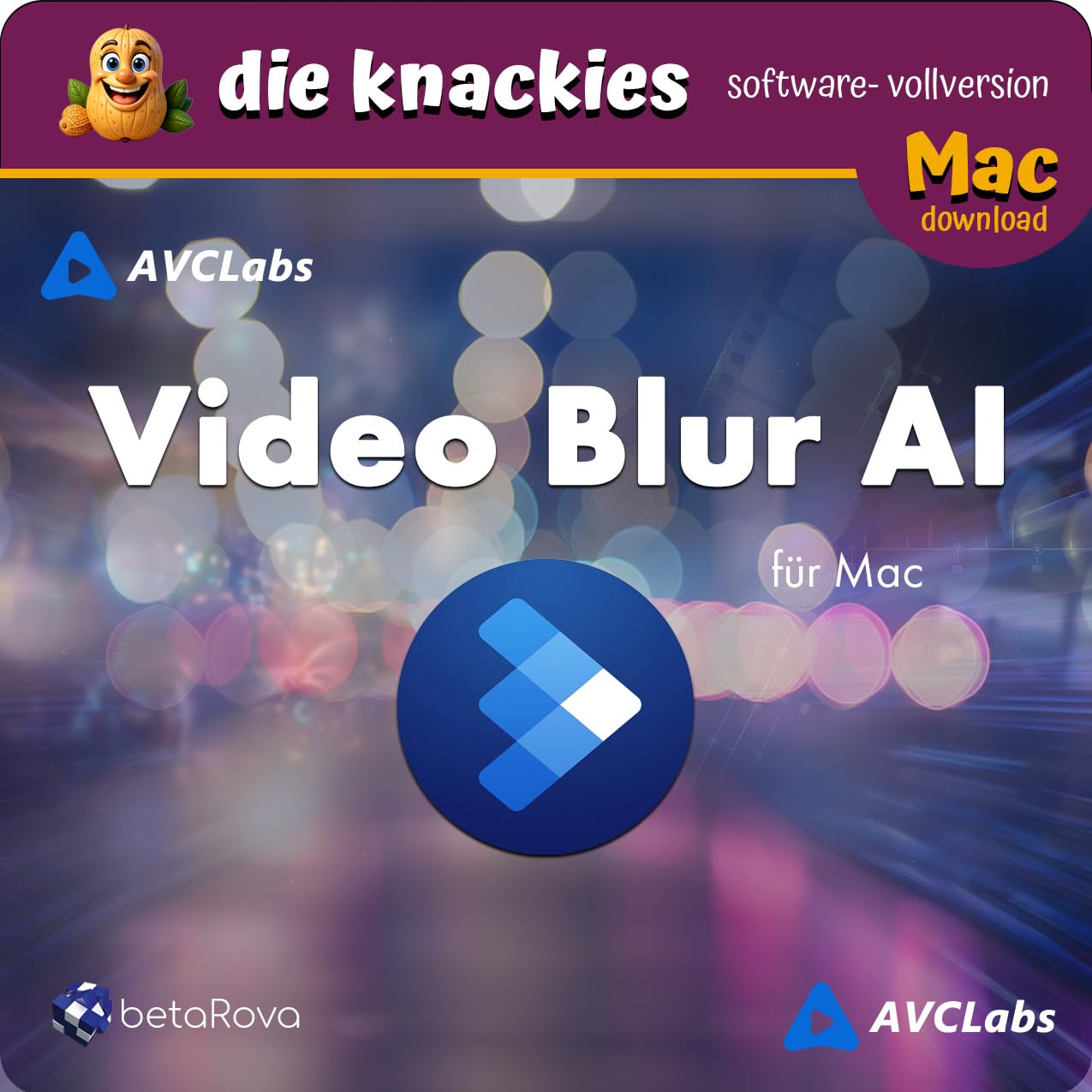 die knackies - AVCLabs Video Blur AI für Mac | Automatische KI Video-Anonymisierung | Gesichter, Nummernschilder & Objekte verpixeln | DSGVO-konforme Videobearbeitung & Datenschutz Software