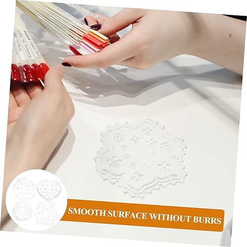 Miniatura 8 de Molde de para Resina, 8 piezas de moldes tallados en 3D, mini bandeja de decoración, mini molde de piedras preciosas para bricolaje, moldes de