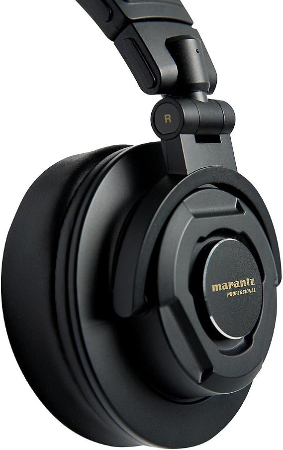 Marantz Professional Monitor Headphones Closed-back Wired Over-ear Headphones 50mm Diameter Driver Foldable for Instrument Practice Streaming Gaming Telework MPH-2