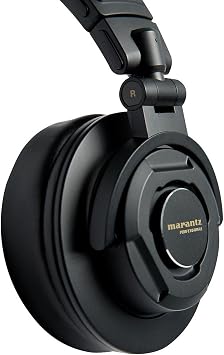 Marantz Professional Monitor Headphones Closed-back Wired Over-ear Headphones 50mm Diameter Driver Foldable for Instrument Practice Streaming Gaming Telework MPH-2