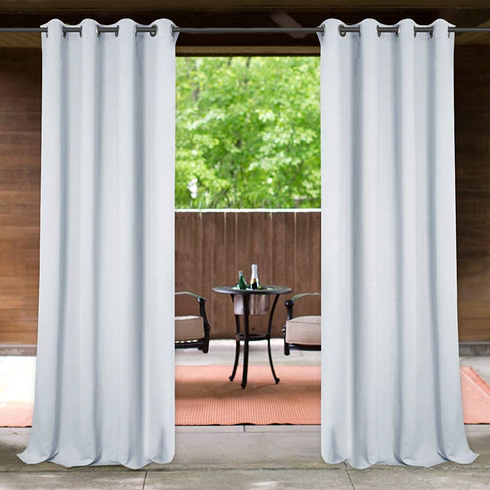 StangH Outdoor White Curtains Waterproof