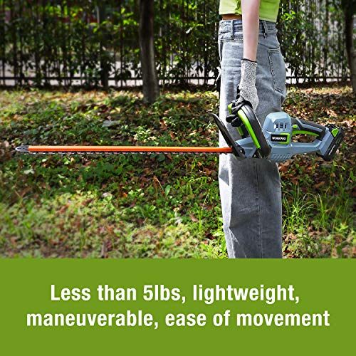 WORKPRO 20V Cordless Hedge Trimmer, 20" Dual Action Blades with Battery by WORKPRO - Image 6