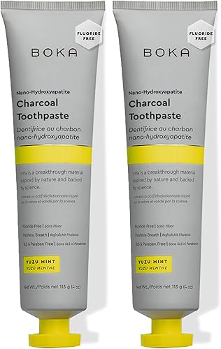 Miniatura 27 de Boka Pasta de dientes sin flúor, pasta de dientes nano hidroxiapatita, adecuada para dientes sensibles, para adultos, niños, cuidado bucal