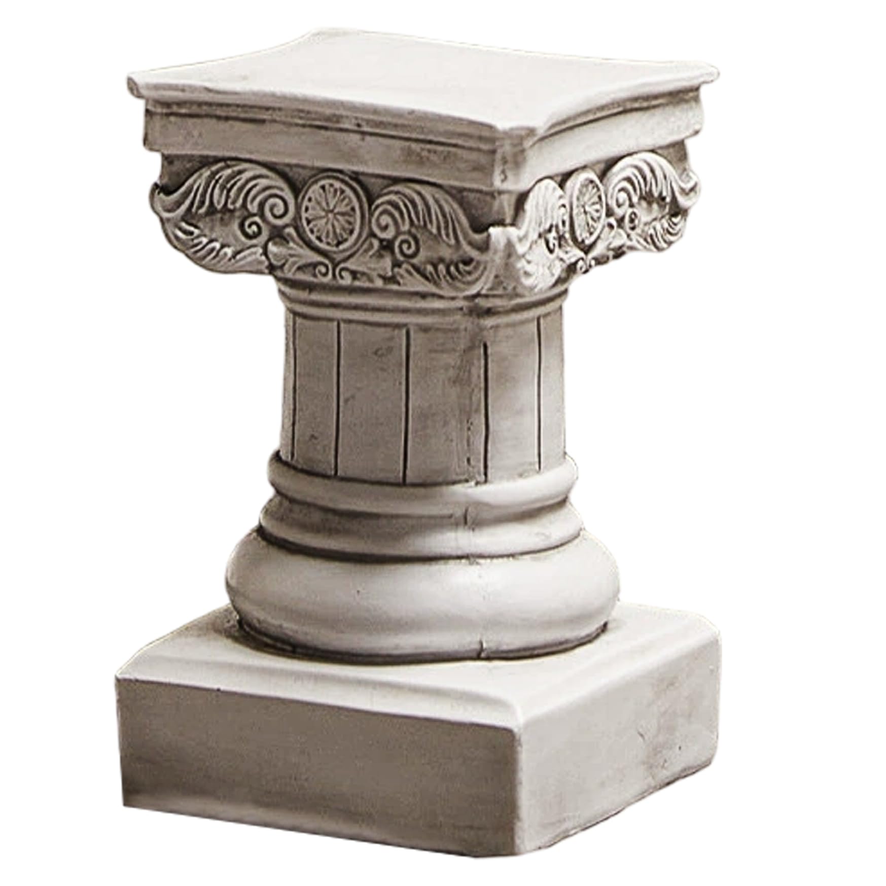 Colonne romaine en résine de 8,5 pouces blanche pour décoration intérieure et socle d'affichage