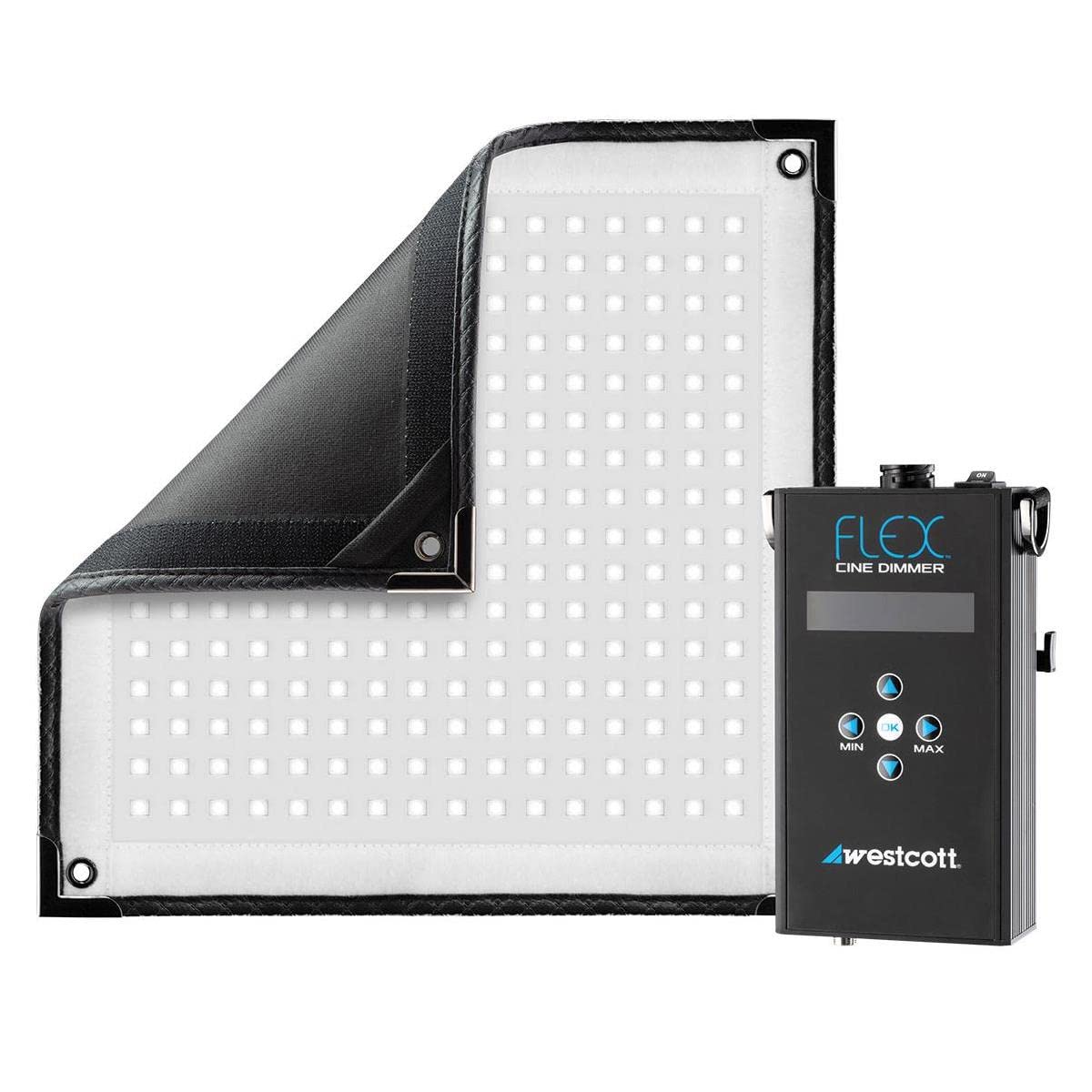 Westcott Flex Cine 1x1' Daylight Mat 1-Light Set, Includes Flex Cine Dimmer with AC Adapter