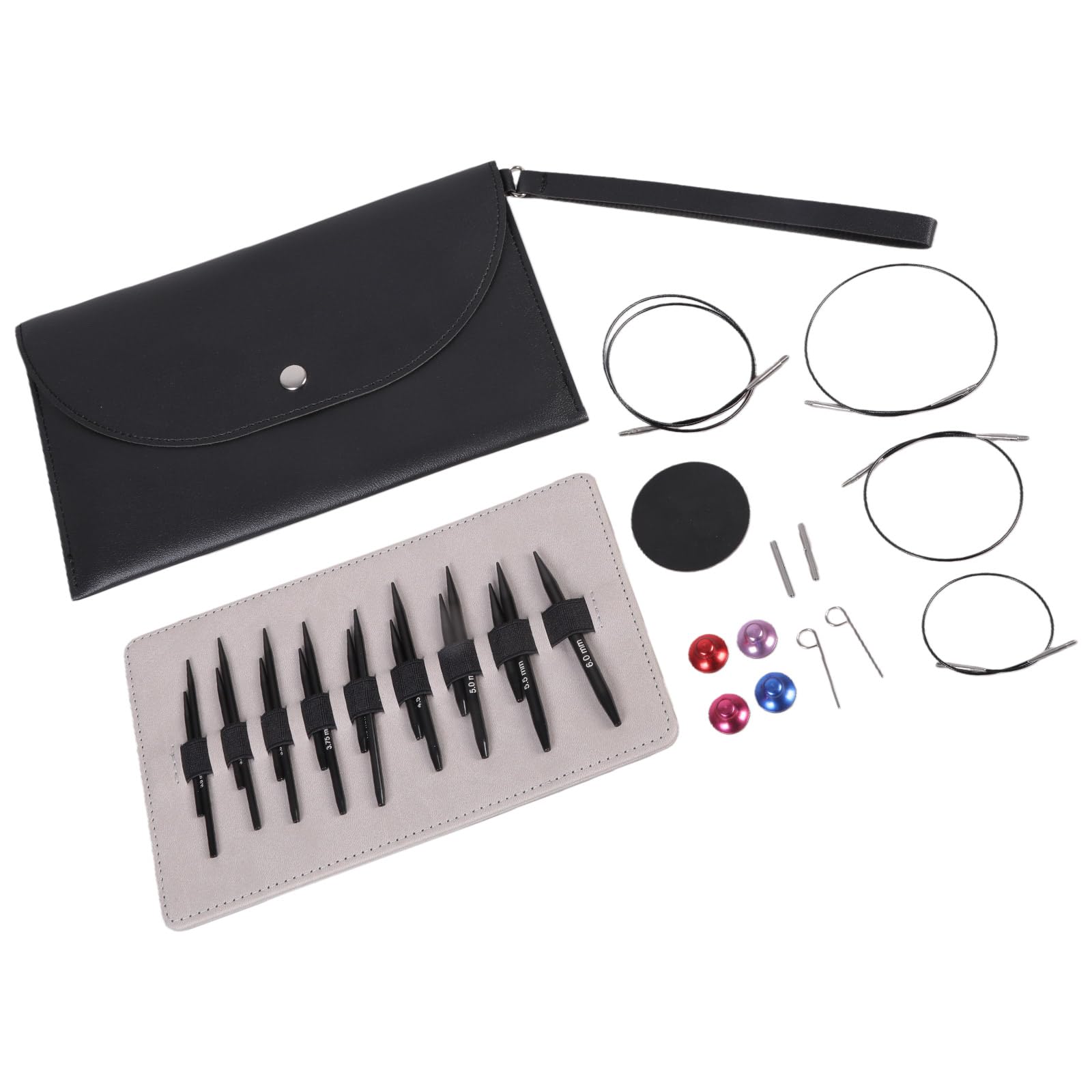 Round Knitting Needle Circular Set Size 3.0mm-6.0mm Interchangeable Circular Tool