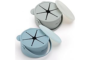 Silicone Toddler Snack Containers 2-Pack