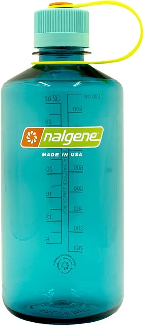 Nalgene Sustain Tritan BPA-Free Water Bottle Made with Material Derived from 50% Plastic Waste, 32 OZ, Narrow Mouth, 1 Count