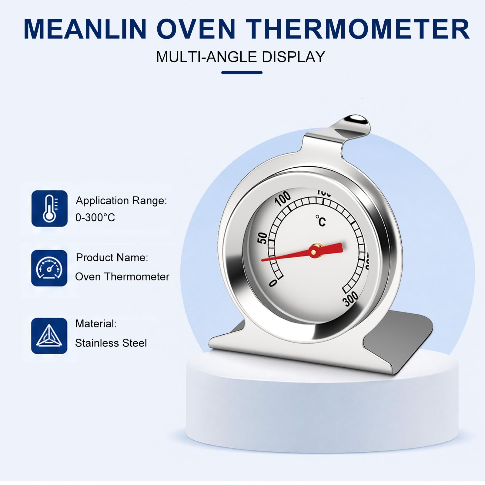 MEANLIN 10PCS Termometro da Forno, 0-300℃ Indicatore di Temperatura