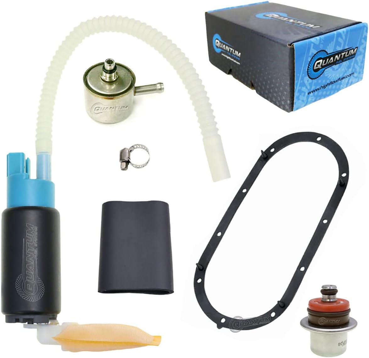 QFS Fuel Pump w/Regulator, Filter & Tank Seal for 2002-2007 Harley-Davidson CVO & Touring Models, Restores OE Performance