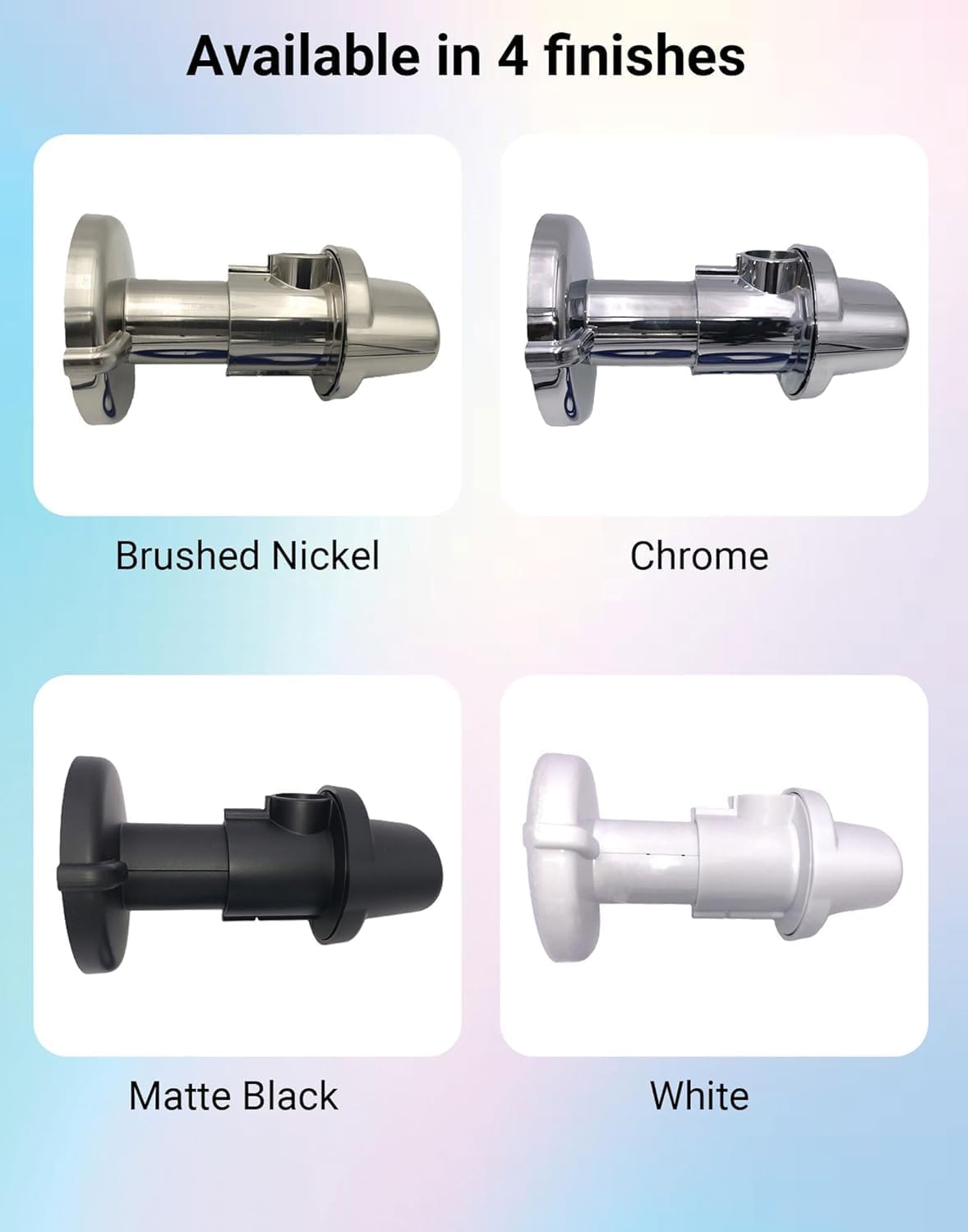 Bathroom Decor Escutcheon Plate | Plumbing Cover Plates for Pedestal Sink & Toilet Fill Valve Water Shut Off Valve. Works w/Toilet Water Supply Line. Toilet Covers (1, Brushed Nickel)