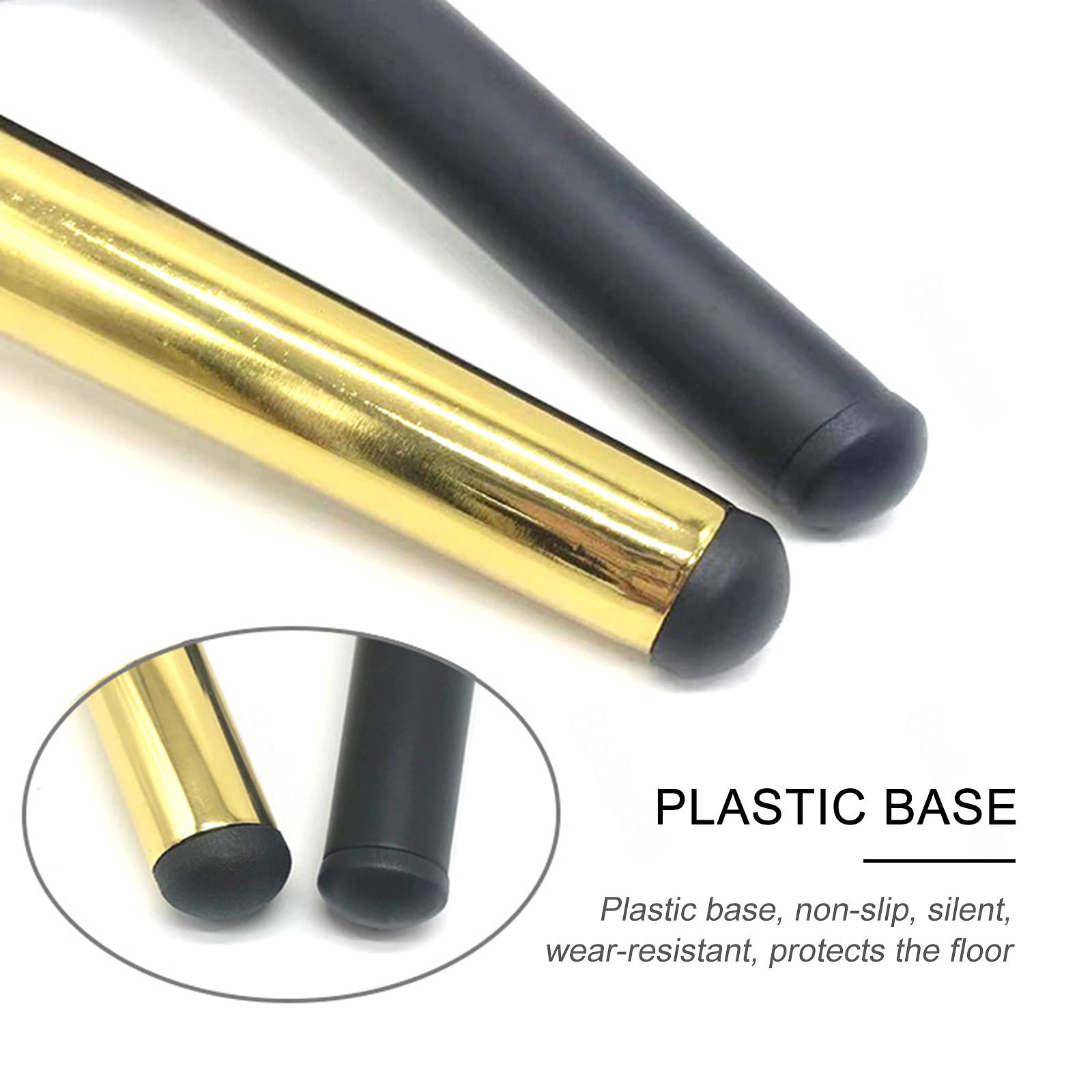 Pxzybd Patas De Muebles De Metal 10cm 15cm 20cm 25cm 30cm 40cm 50cm,4 Piezas Oblicuas Patas De Mesa,Pies De Muebles con Tornillos,Patas para Muebles De Repuesto DIY,Negro/Oro,Gold-50cm(19.7in)