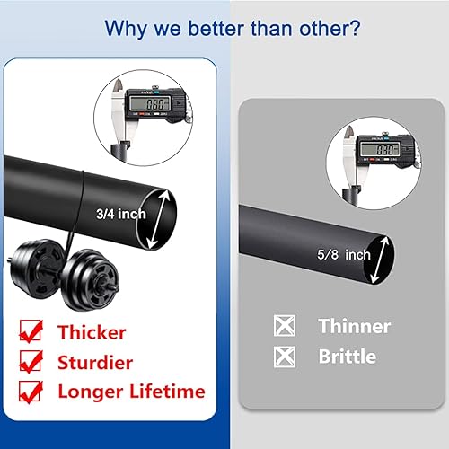 Miniatura 3 de Barras de cortina para ventanas de 66 a 120 pulgadas, barras de cortina decorativas ajustables resistentes con remates modernos, paquete de 2 barras