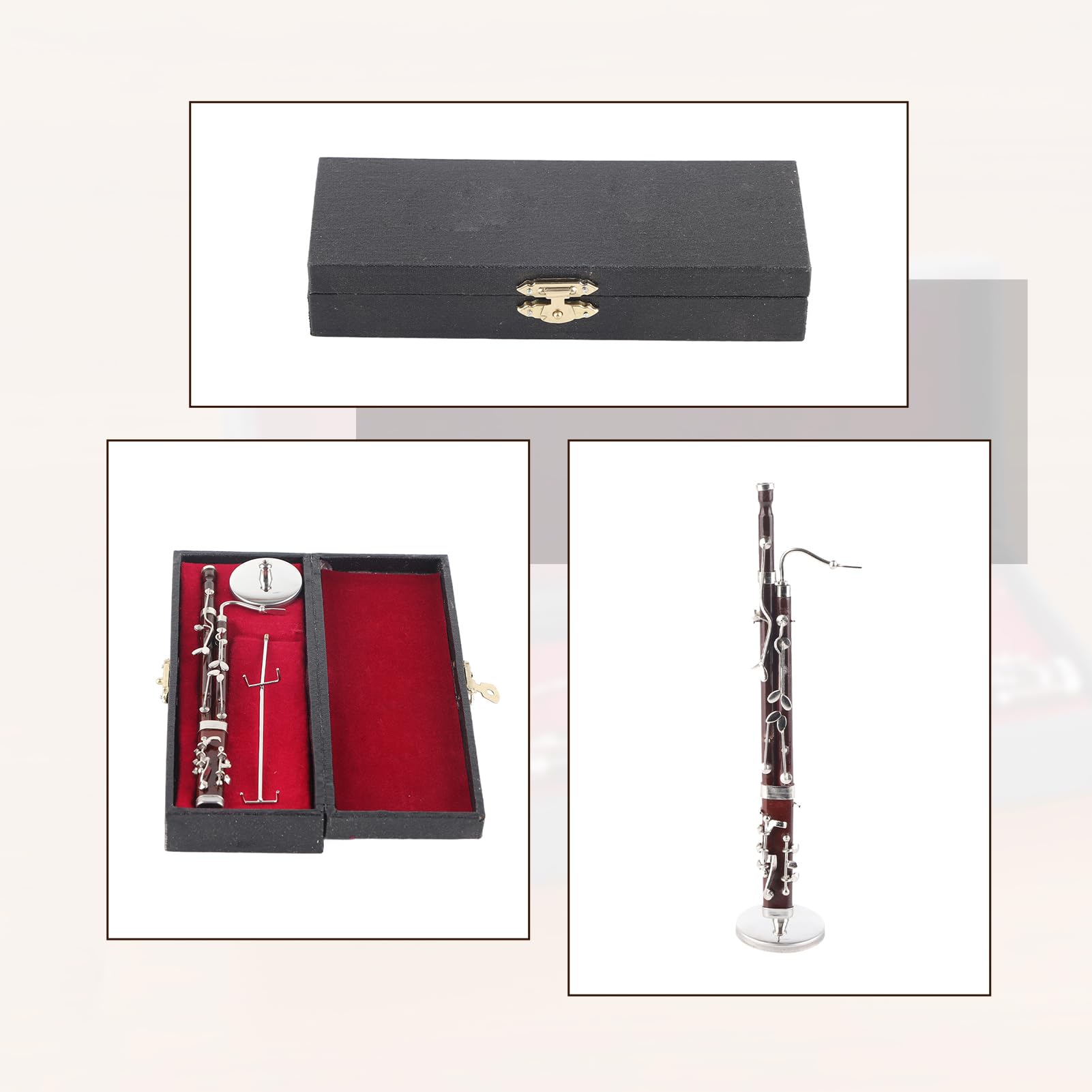 Ornamenti per Fagotto 17 Cm/6,7 Pollici Ornamento per Fagotto Decorazione inatura Strumento Musicale Modello Regalo Artigianale Fagotto Decorazione per Decorazione