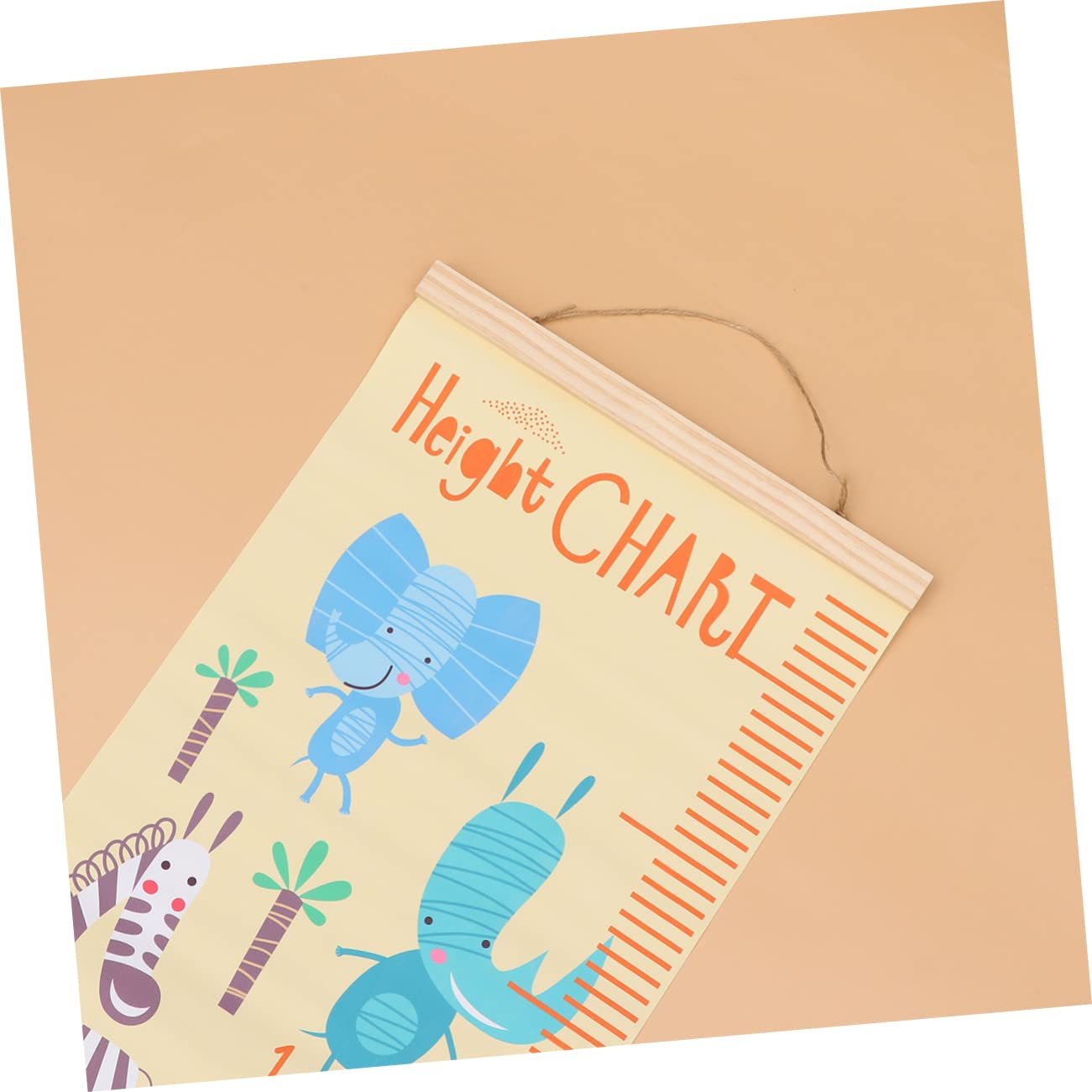 HEMOTON Boy Girl's Growth Chart Wall Art Boys and Girls Height Measuring Decor Animal Ruler Giraffe Pattern Family Keepsake Easy to Hang