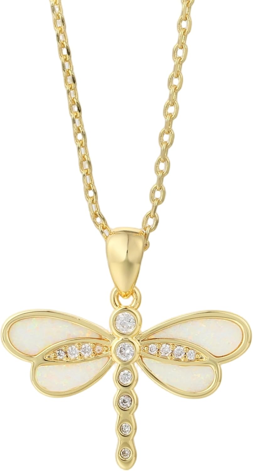 Dragonfly Pendant Necklace for Women
