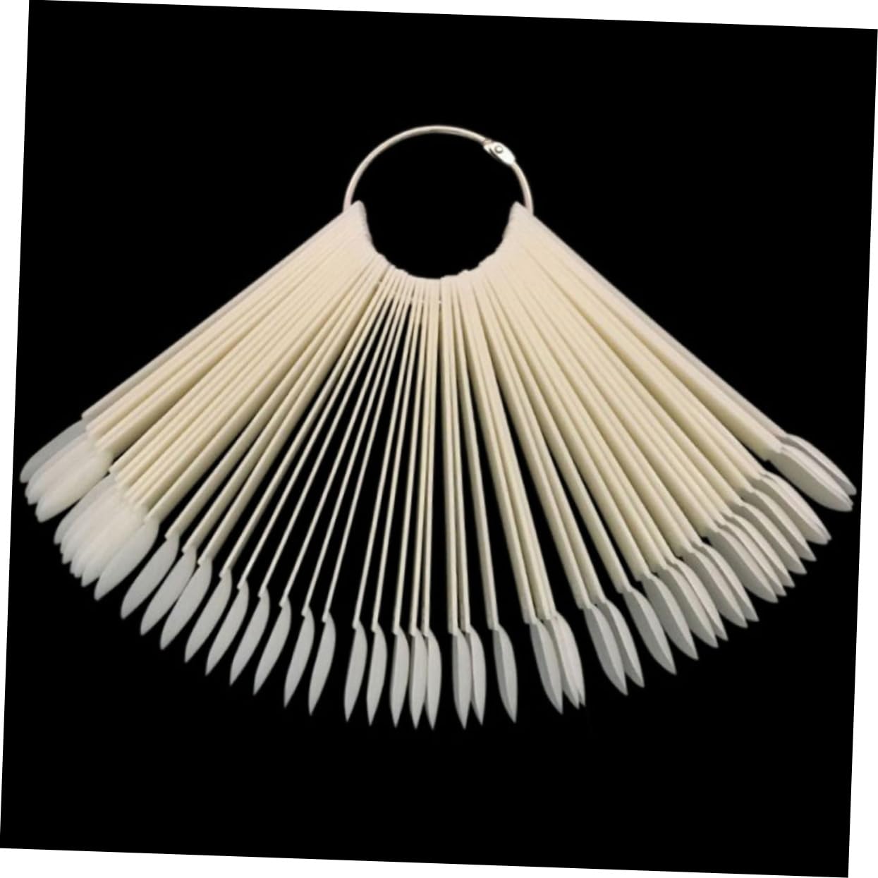 50Pcs Nail Art Color Display Sticks Natural Color Manicure Supplies for Easy Practice Display Durable Design for Nail Art Training and Organization