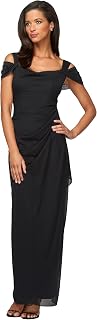 Women's Long Cold Shoulder Dress, Mother of The Bride