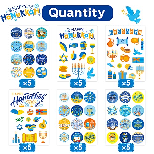 Funnlothanukkahstickershappyhanukkahstickers30sheetshanukkahgiftsforkidschanukahstickersforkidsforhanukkahthemeddecorationscardboxsealpartysupplies  Urban Country Home Decor Funnlot hanukkah stickers happy hanukkah stickers 30 sheets hanukkah gifts for kids chanukah stickers for kids for hanukkah themed decorations card box seal party supplies  urban country home decor