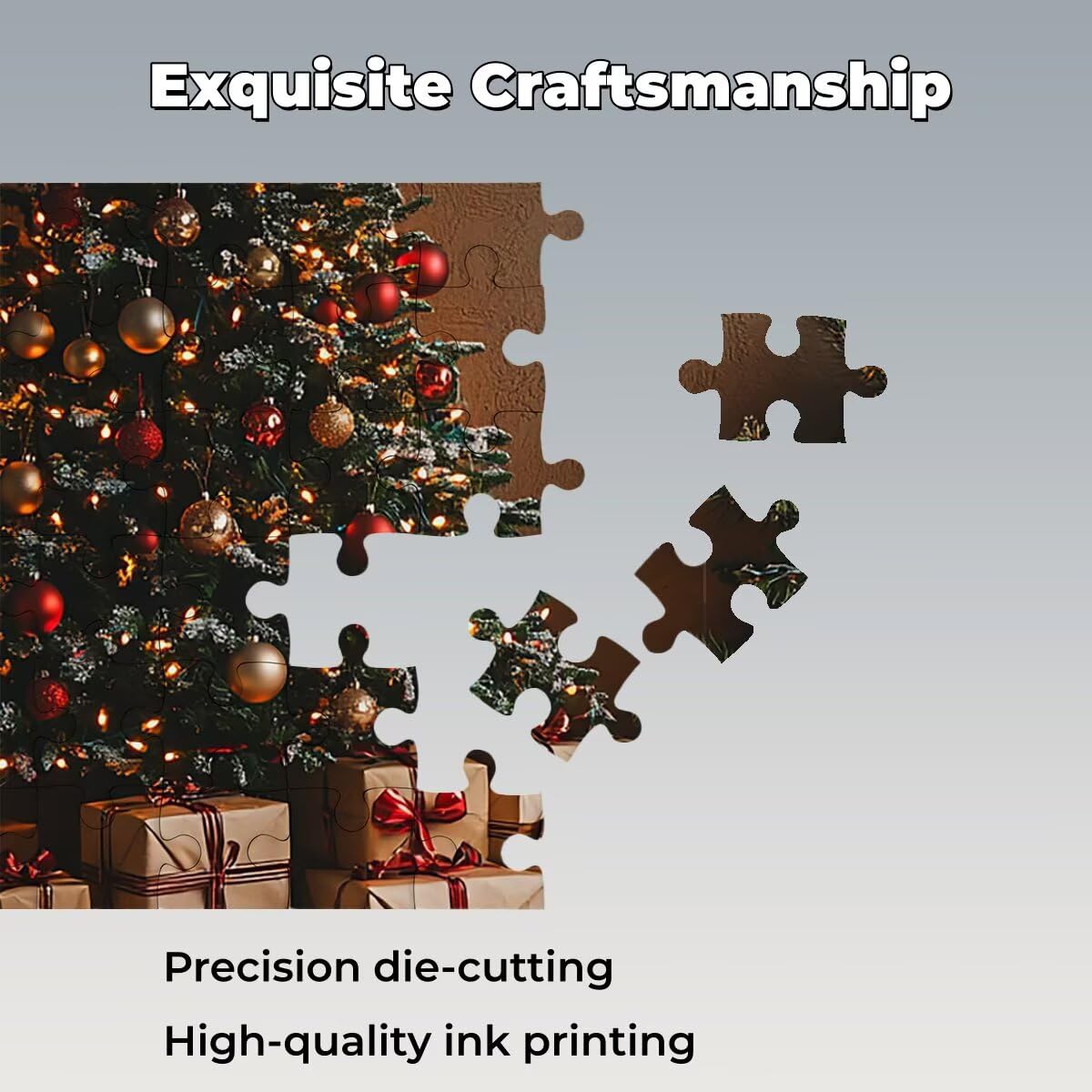 Puzzle 5000 Pezzi Natale, Puzzle Albero, Puzzles in Legno, 156x105cm -1534