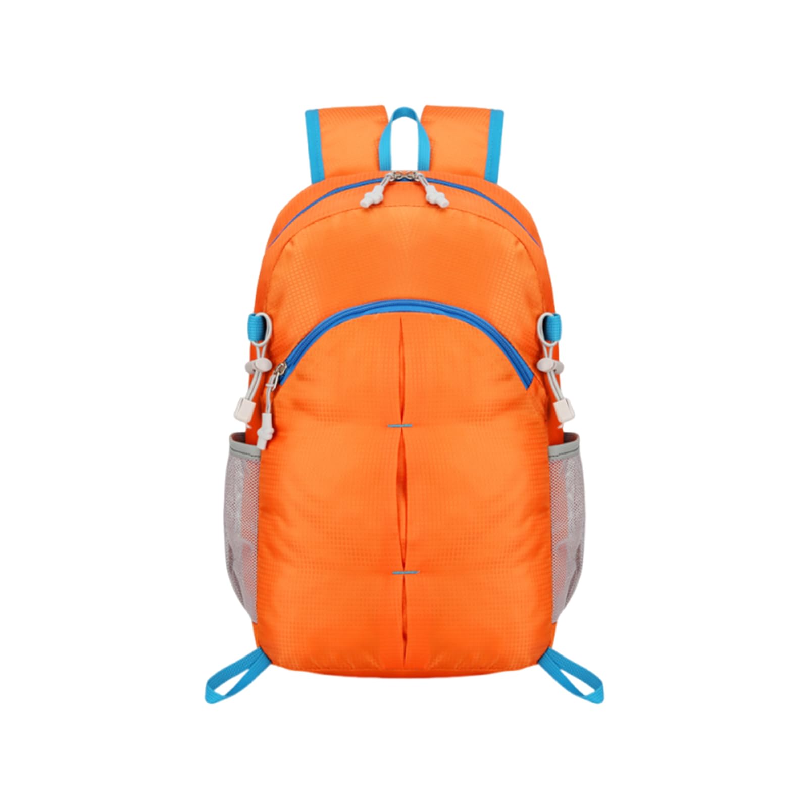Sac à Dos Pliable Imperméable Léger Daypack Sac à Dos Randonnée Femme Homme Backpack pour Camping Trekking Voyage Utilisation Quotidienne Orange