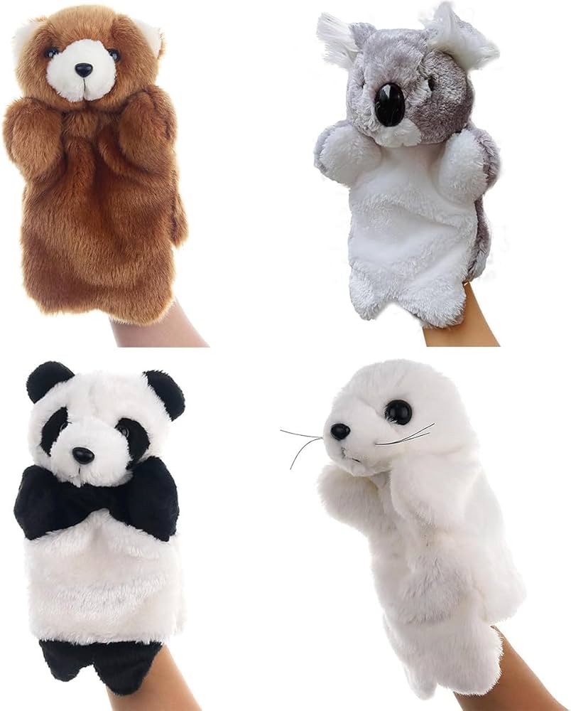 Amazon.co.jp: ハンドパペット ぬいぐるみ 人形 ハンドパペット