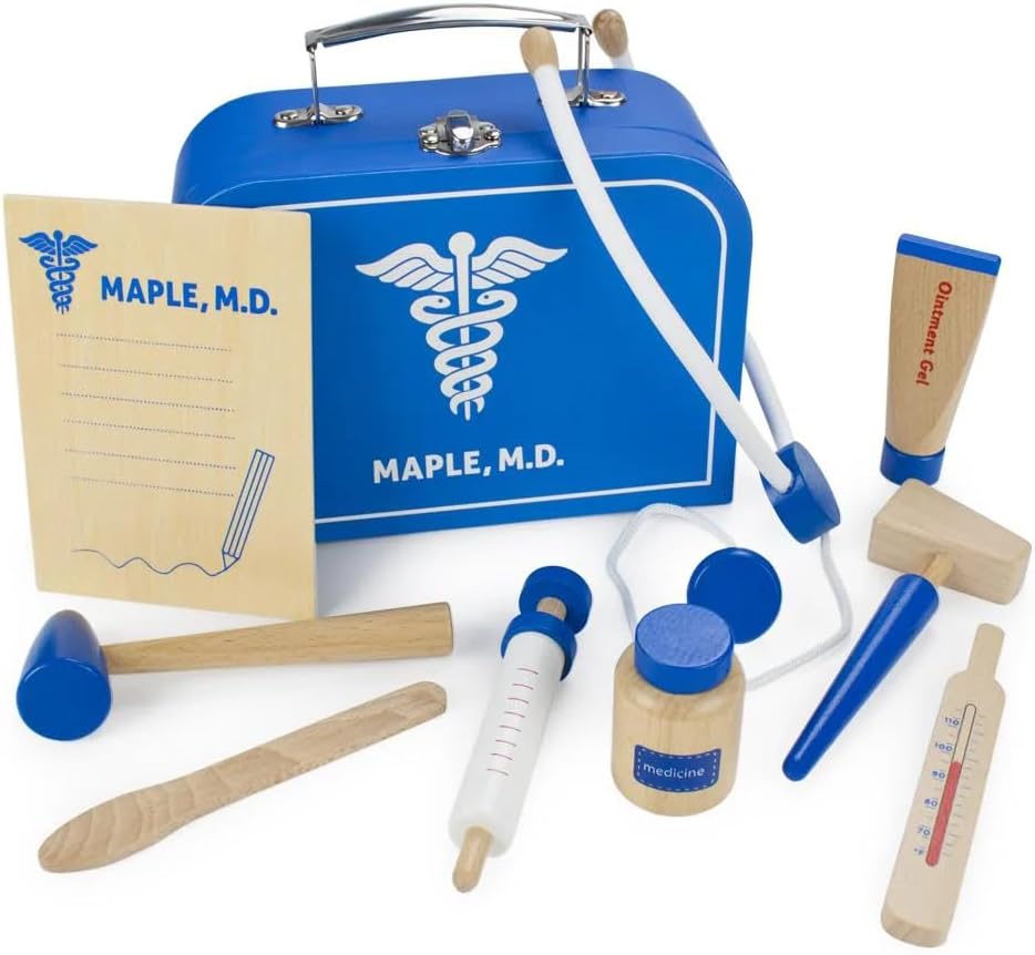 Deluxe Educational Pretend Play Doctors Medical Kit Playset - 11pc Set!