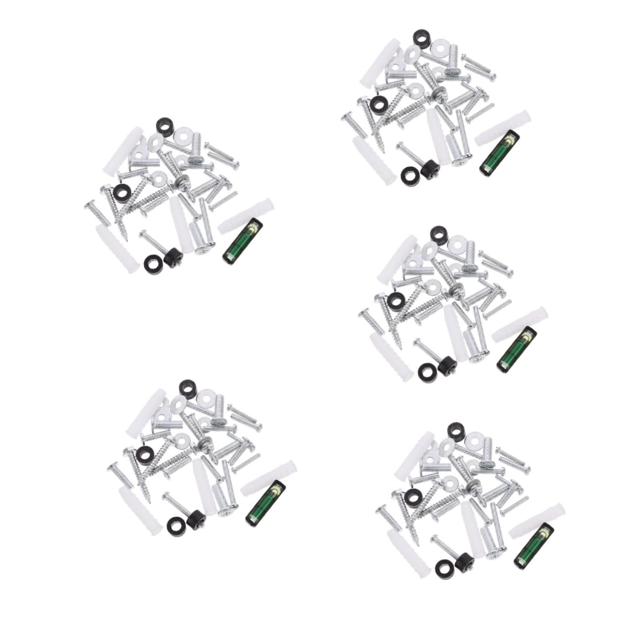 5 Set Di Viti Di Montaggio Per Supporto Tv Kit Di Fissaggio Per Montaggio Sottile Kit Di Montaggio A Parete Kit Di Montaggio Per Impieghi Gravosi Kit Di Viti Viti Materiali