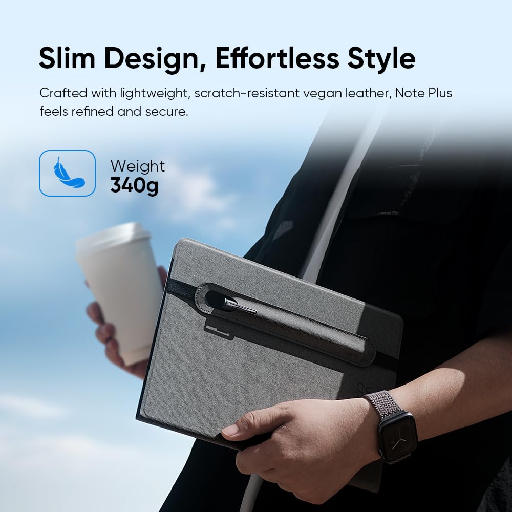 XPPen Note Plus A5, Carnet Numérique Bluetooth 5.3, Stockage hors Ligne 50 Pages, Outils d’édition intégrés, Synchronisation Android/iOS