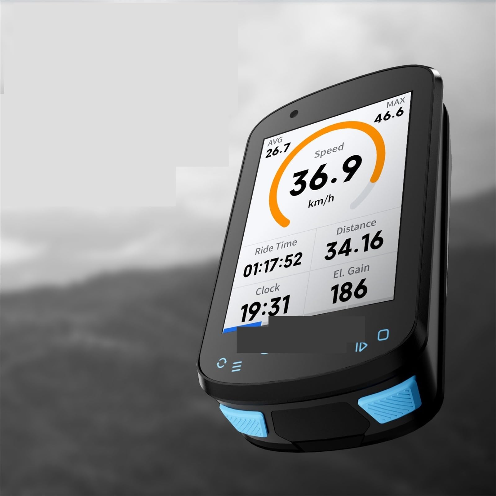 Miernik z wyświetlaczem LCD do rowerów elektrycznych, Komputer Rowerowy GPS CC600 Kolorowy Ekran Prędkościomierz Przebieg Z Nawigacją Dla Rowerów Szosowych I Górskich do skutera Ebike