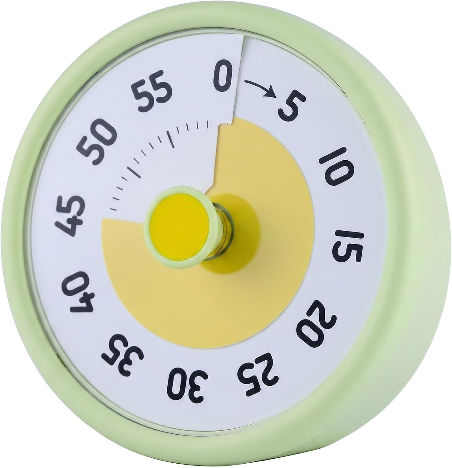 60 Minute Kitchen Timer, Digital Visual Timer for Student and Adults, Alarm Countdown Clock and Homeschool Study Tool 4.1x1.8x4.1inch Green-B