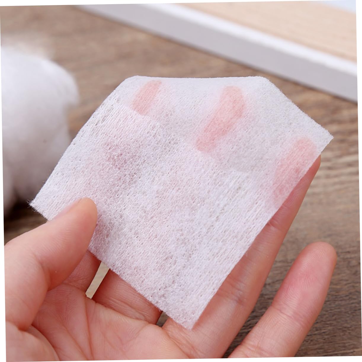 Beatifufu Makeup Facial Cotton Pads 400pcs Boxed Soft Absorbent Disposable Sanitary Large for Nail Art Skin Care