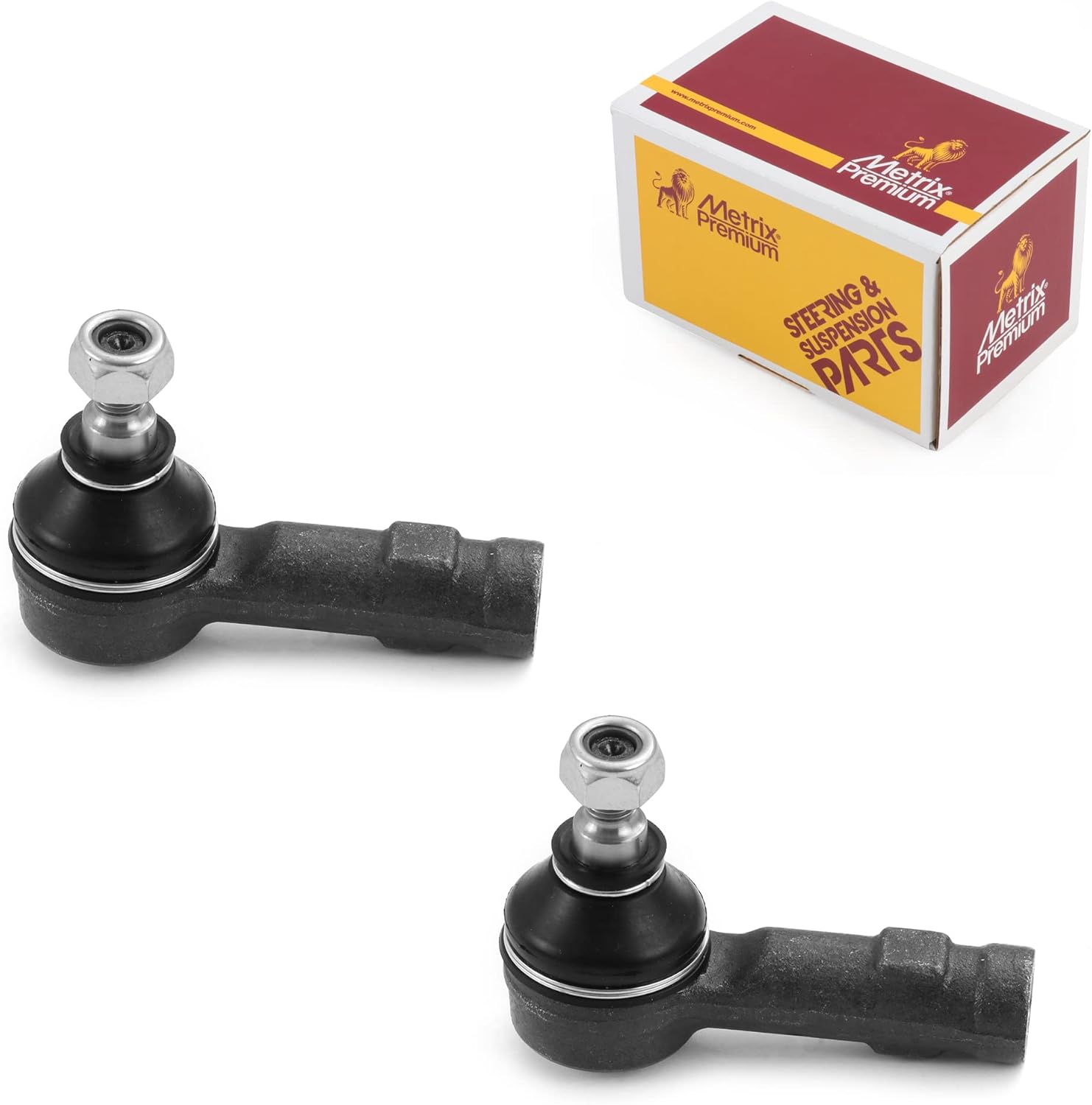 Metrix Premium Chassis Parts - 2 PC Front Outer Tie Rod End Kit Fits 17-22 Mitsubishi Mirage G4, 16-17 i-MiEV, 86-02 Mirage, 14-22 Mirage, 89-91 Eagle Vista, Replacement ES3704, Made in Europe