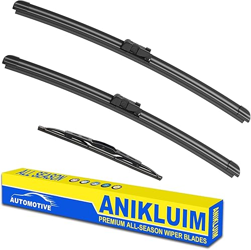 ANIKLUIM Juego de limpiaparabrisas de 24 + 21 pulgadas con limpiaparabrisas trasero de 13 pulgadas, repuesto para Traverse 2009-2017 calidad ANIKLUIM Juego de limpiaparabrisas de 24 + 21 pulgadas con limpiaparabrisas trasero de 13 pulgadas, repuesto para Traverse 2009-2017 calidad