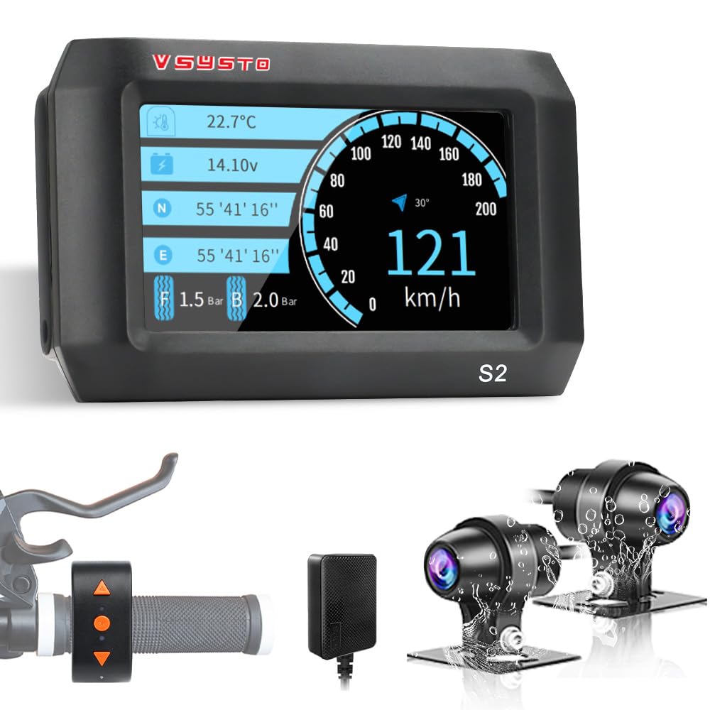 新品　VSYSTO バイク用ドライブレコーダー　CS5 Amazon.co.jp: VSYSTO バイク用 ドライブレコーダー 5G WiFi 3インチ