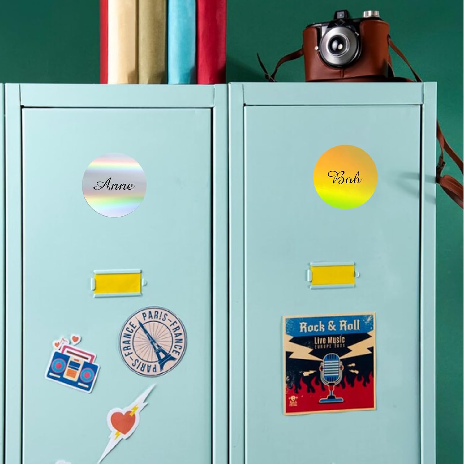 3" Circle Holographic Thermal Label Stickers Silver, Self-Adhesive Circle Direct Thermal Labels, Multi-Purpose Roll Sticker Labels for DIY Logo Design, QR Code, Name Tag( 300 Labels,1 Roll) - Image 6