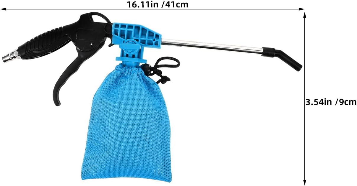 TIDTALEO 2pcs Industrial Air Blow Vacuum Gun for Car Cleaning and Tire Repair, Pneumatic Dust Extractor Tool Compatible with Air Compressors for Automotive Detailing and Sewing Machine