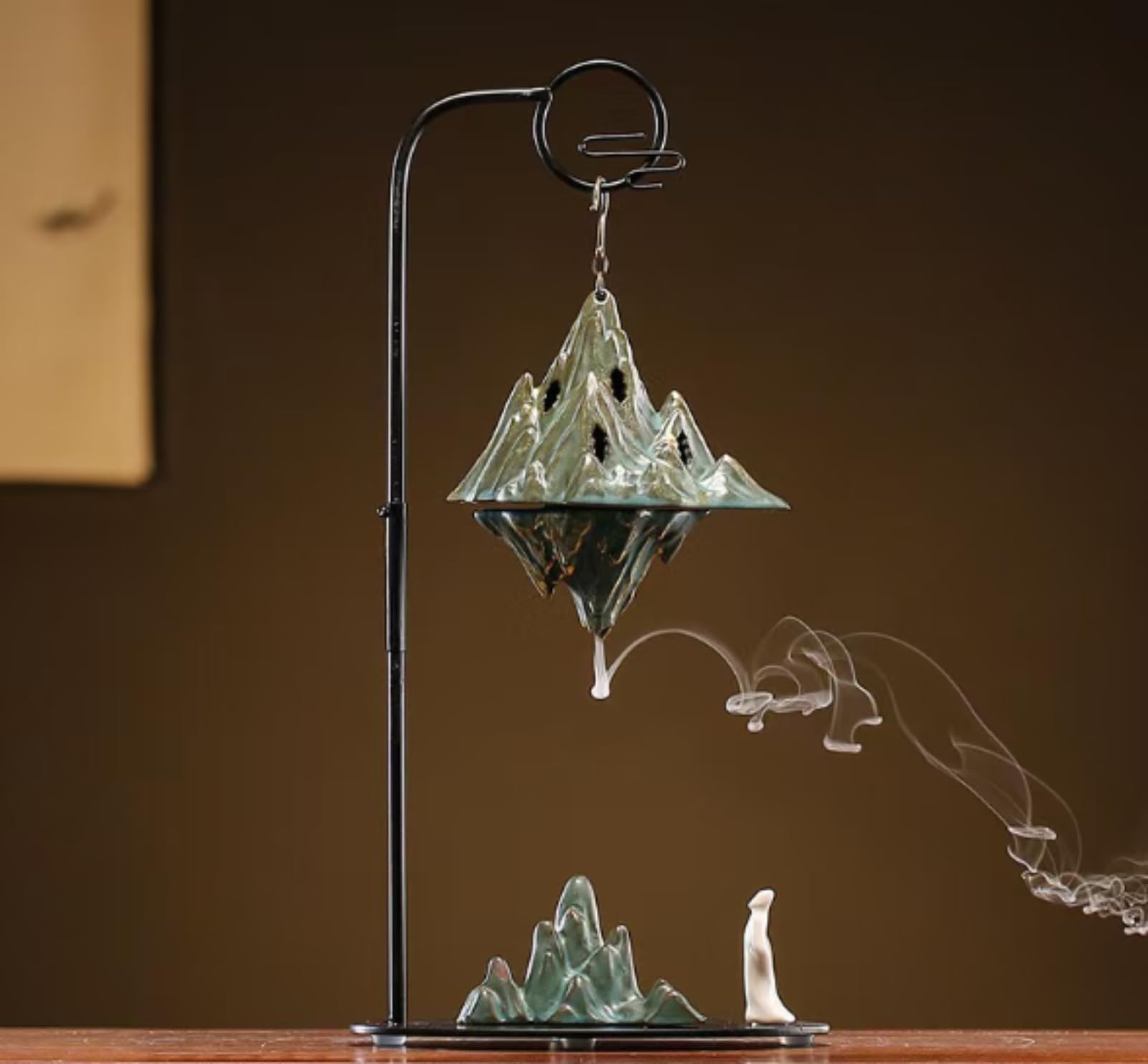 Quemador De Incienso Colgante Cerámico Decoración Zen para Hogar