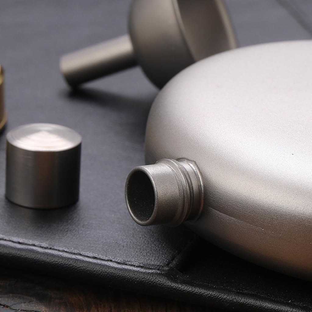 Portable Outdoor Travel Flask Easy Carry Flat Shape Camping Liquor Container