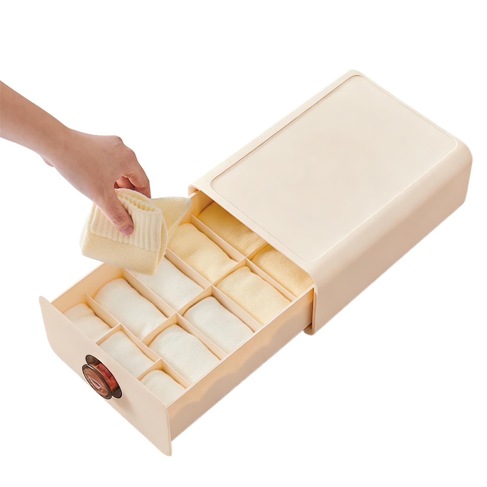 Organizzatore per Biancheria Intima Contenitore Multi Scomparti Per Calzini | Contenitore Organizzatore da Cassetto per Reggiseno Cravatte Abiti Guardaroba Camera da Bagno