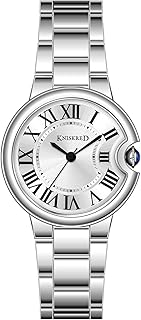 Classic Watch for Women with Vintage Roman Numerals and Solid Stainless ...