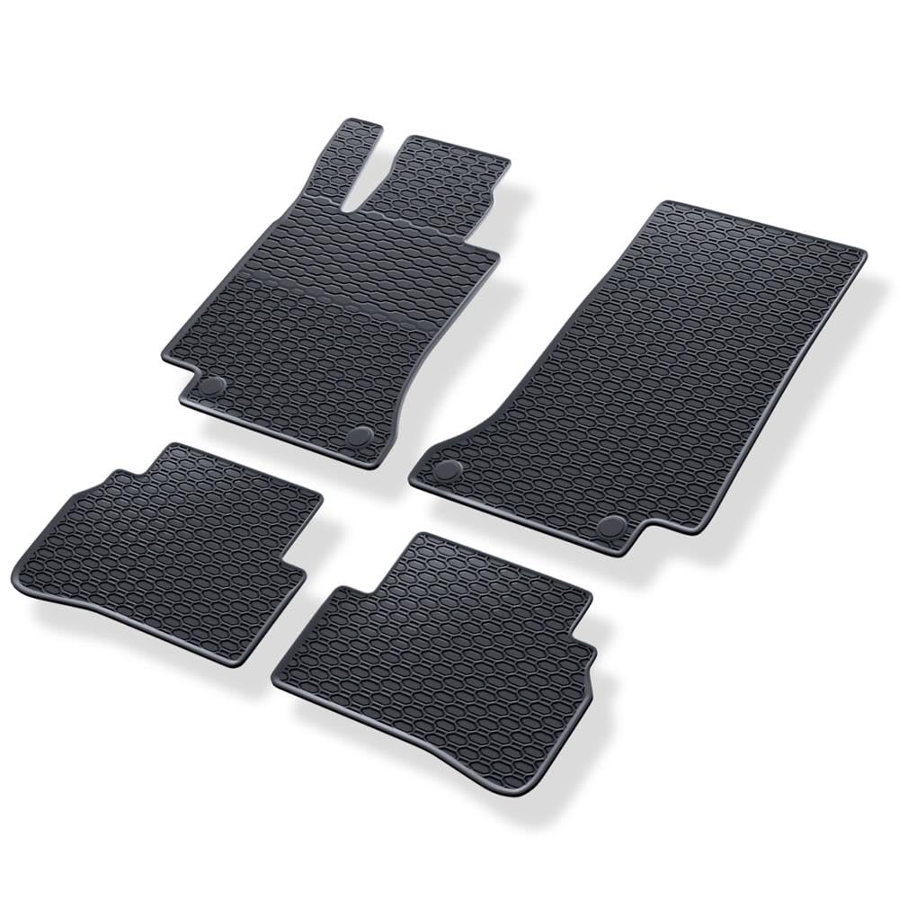 Mossa Alfombrillas de Goma adecuadas para Mercedes-Benz Classe C W205 Familiar, Berlina (2013-2021) Negro - alfombras para Coche