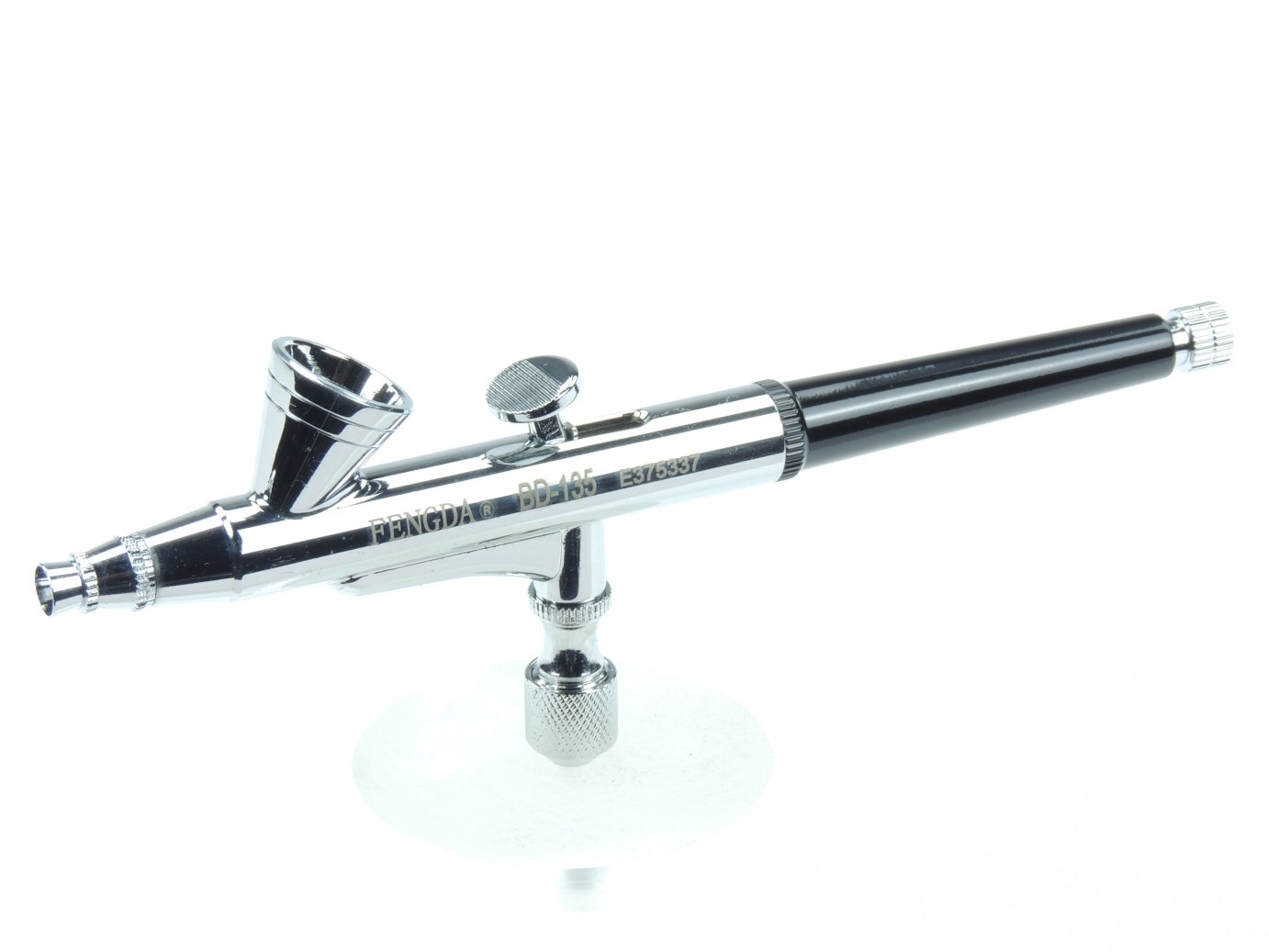 Fengda Aerografo Pistola Doppia Azione Kit Aerografo a gravità Aerografia Set FE-135K con 0,2 mm / 0,3 mm / 0,5 mm ago/iniettore e Tubo