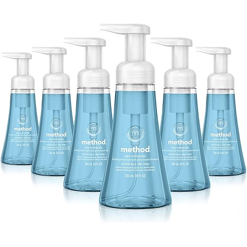 Method Foaming Hand Soap, Sea Minerals, Paraben and Phthalate Free, Biodegradable Formula, 10 Fl Oz (Pack of 6)