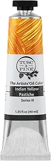 Artist Oil Paint - Indian Yellow Pastiche, 40 ml, Non-Yellowing, Rich & Creamy Consistency, Maximum Pigment Load, Small Batch Milled Oil Paints Made in the USA for Professional Artists