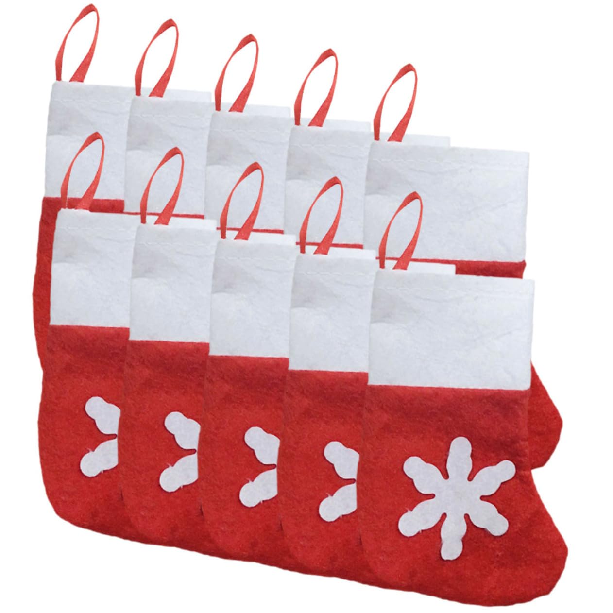 Pendentifs chaussettes de Noël pour sapin et décoration de fête festive - Lot de 40 pièces LABRIMP