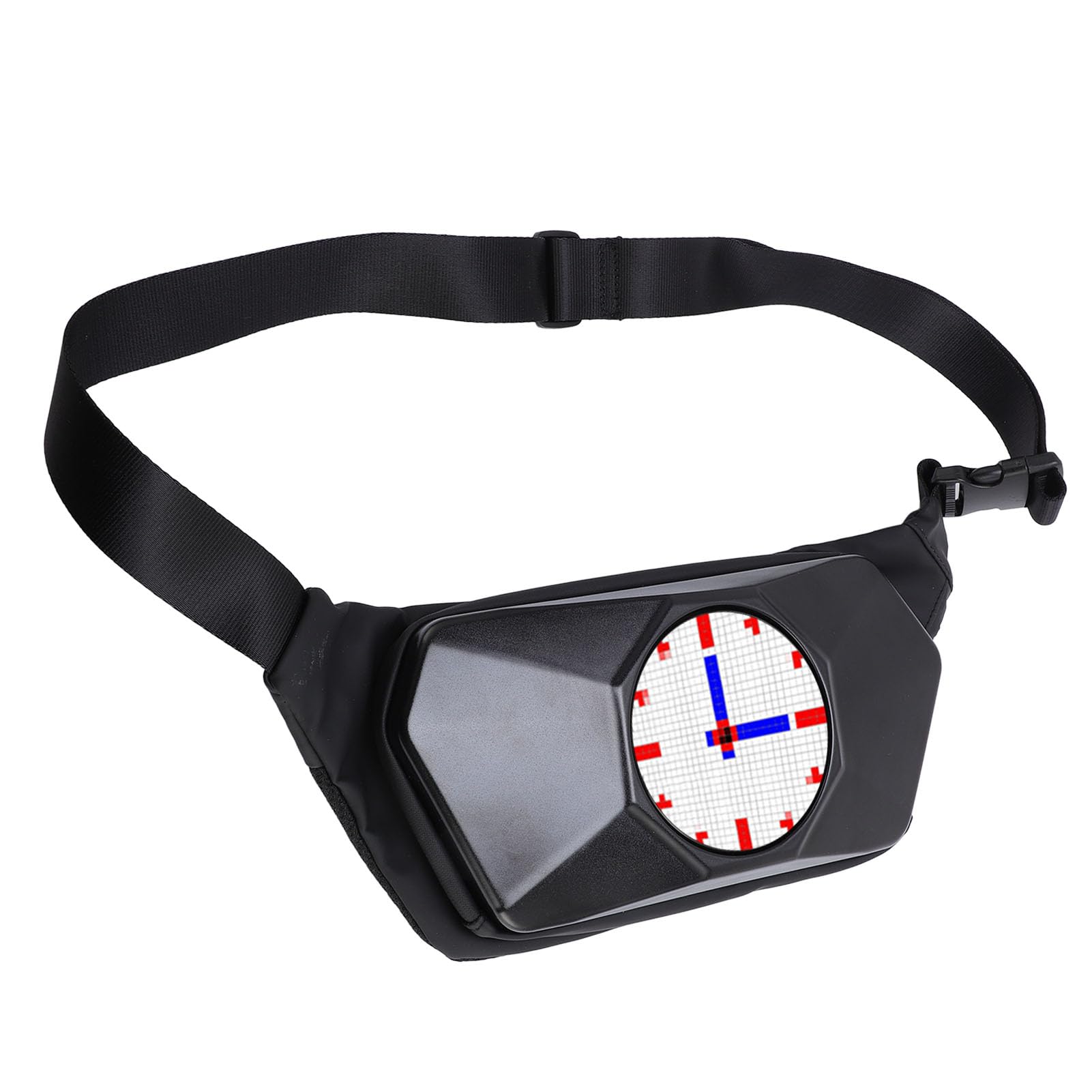 Fafeicy Torba na ramię LED Programowalna Torba na ramię LED z Ekranem 32x32 Możliwość Dostosowania za pomocą Aplikacji do Podróży, Pieszych Wędrówek, Jazdy Konnej