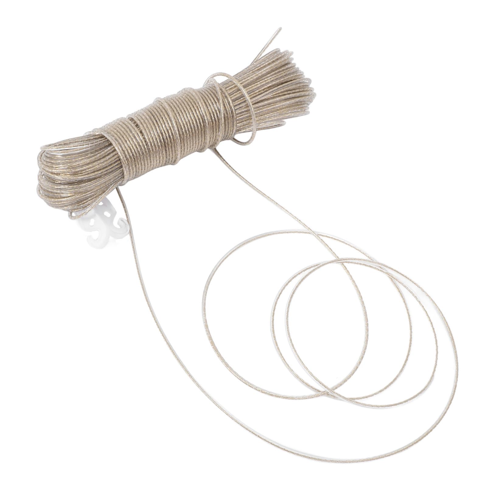 Gadpiparty Corda per Appendere i Vestiti Ultra Resistente Anima in Filo D'acciaio e Rivestimento in Pvc, Antiventosa, Lunghezza Sufficiente per Campeggio e Viaggi All'aperto